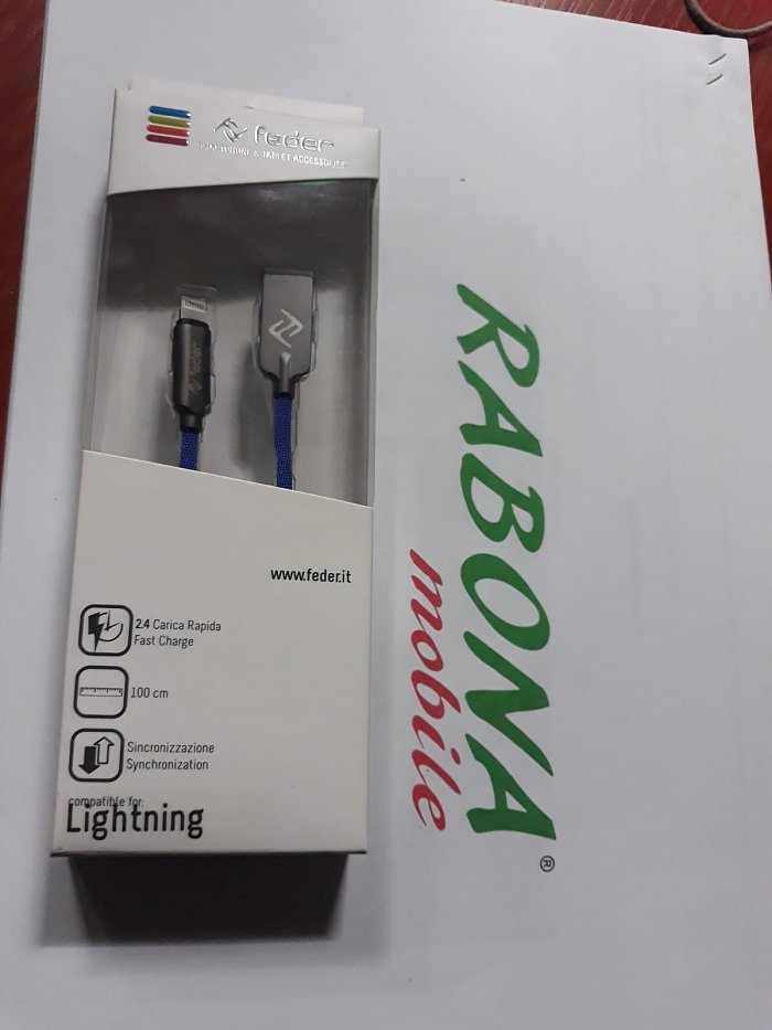 cable lightning blue